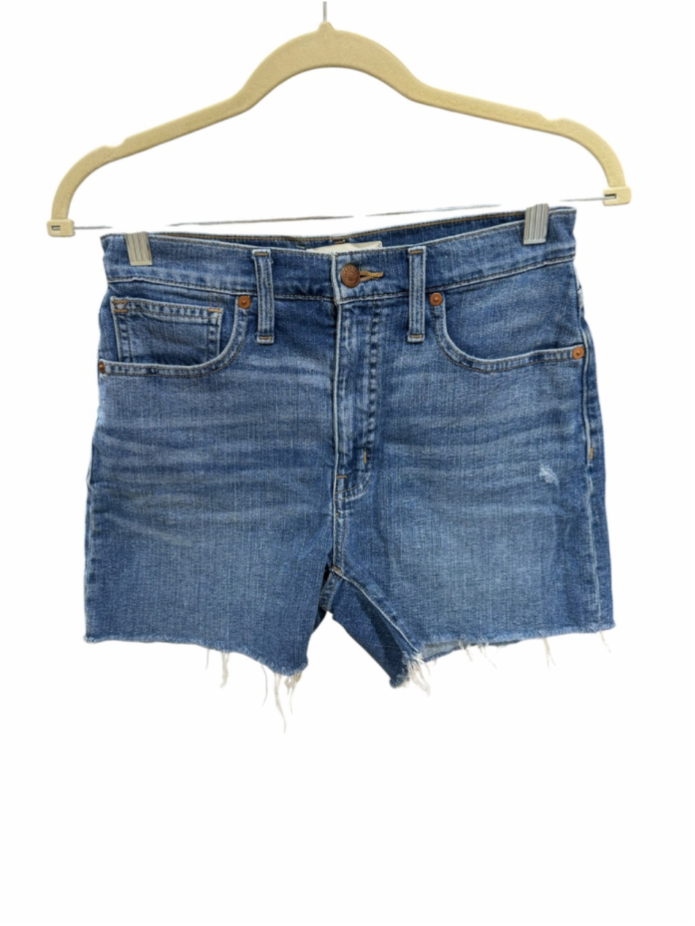 Women's Madewell High-Rise Denim Shorts Size 24 Blue